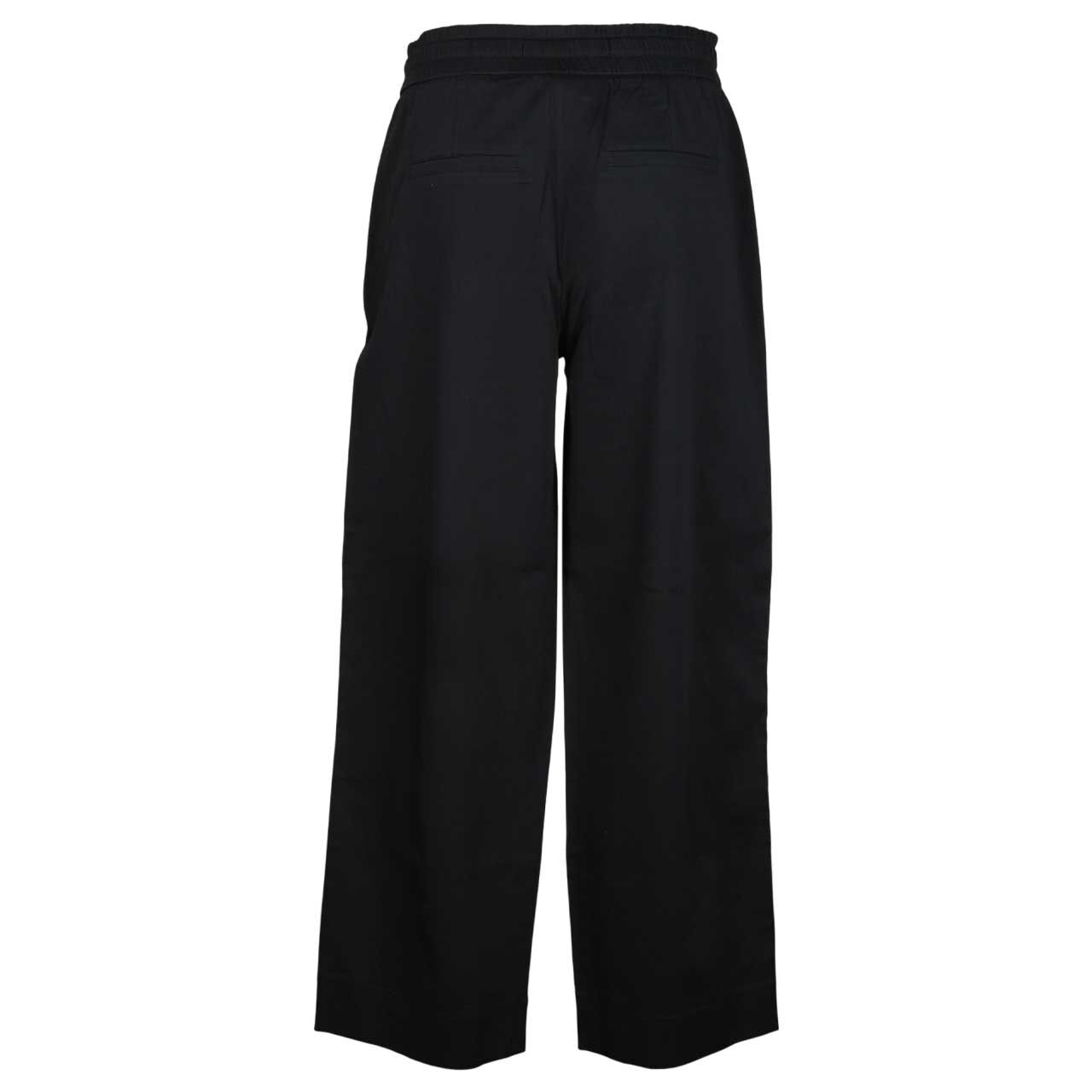 Rückansicht der Damen Wide Leg Hose von Street One in Schwarz