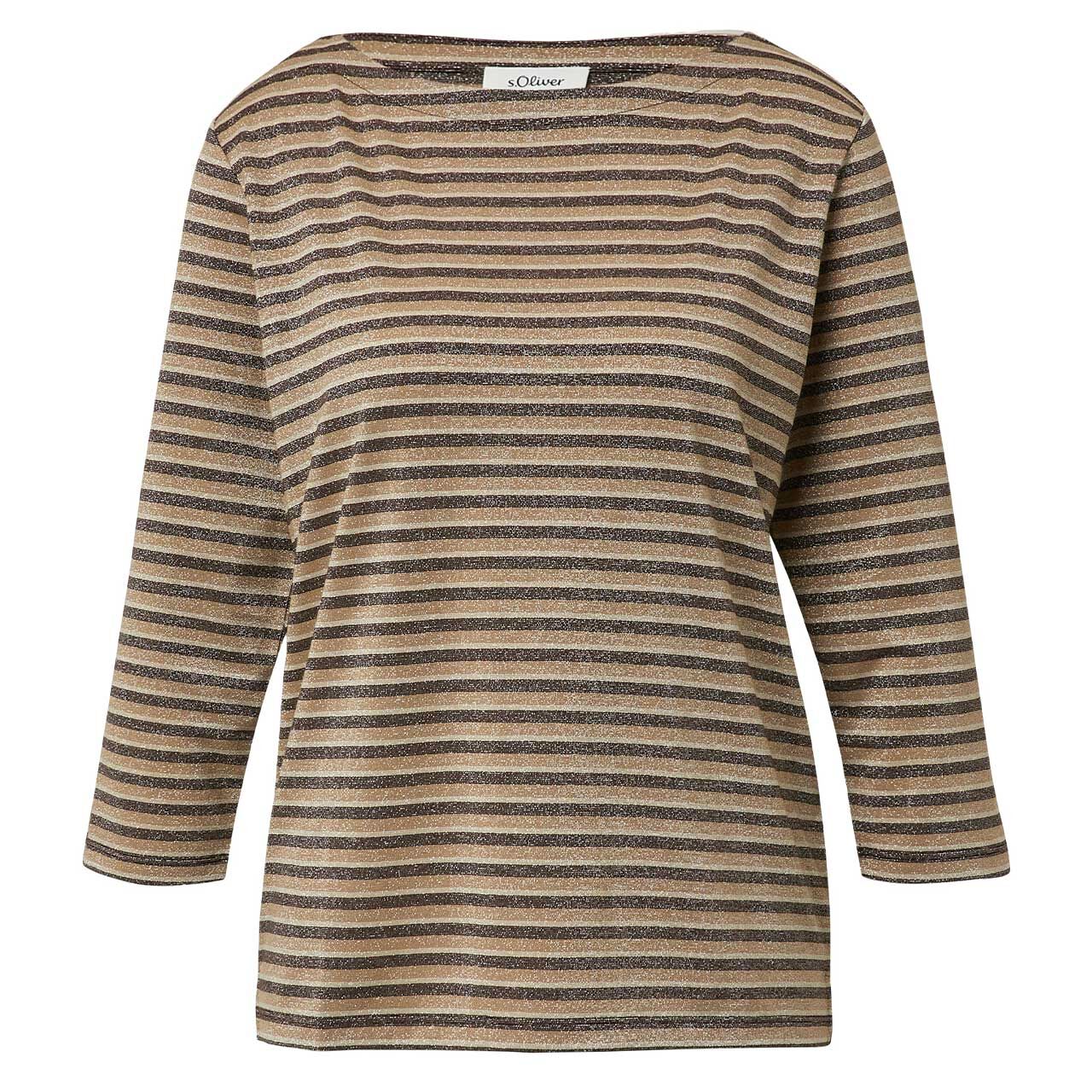 s.Oliver Damen 3/4 Arm Shirt burned cognac