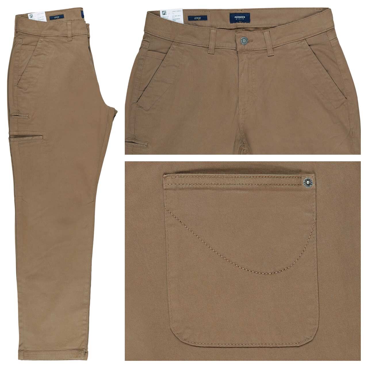 Pioneer Leroy Cargo Baumwollhose otter brown