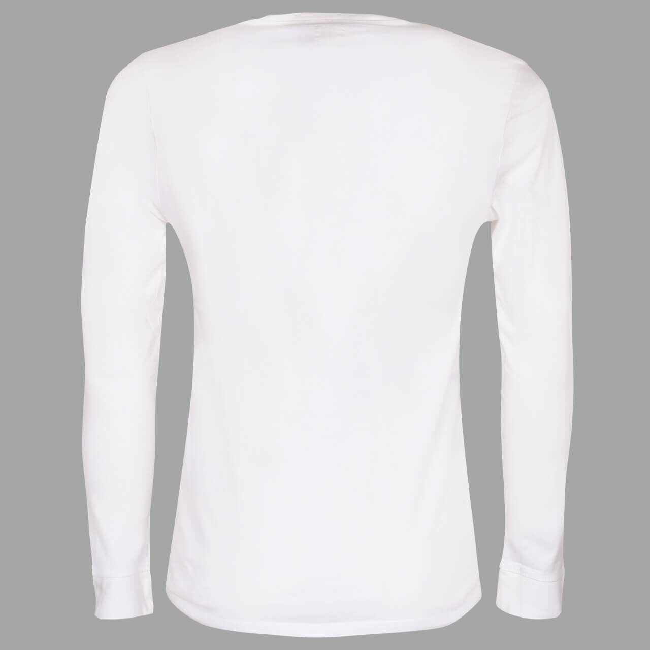 levis-shirt-white-0000-hinten Levis Logo Langarm Shirt für Herren in Weiß, FarbNr.: 0000