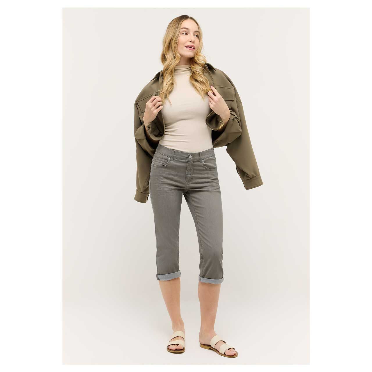 Angels Cici TU 3/4 Jeans light khaki used
