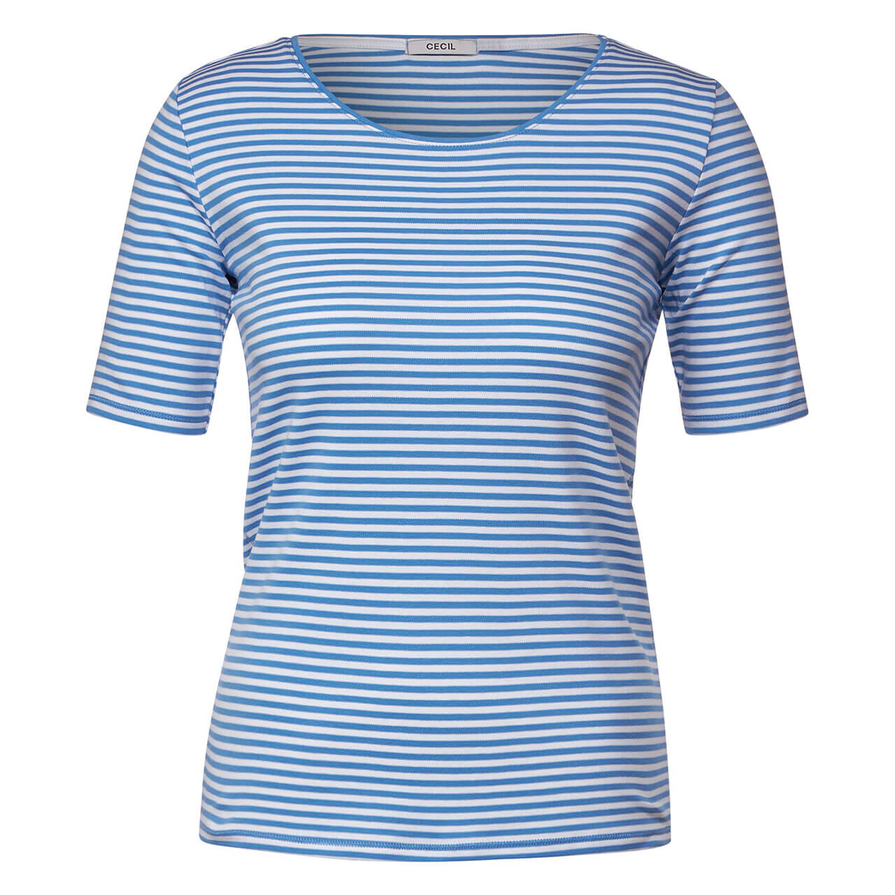 Cecil Lena T-Shirt marina blue stripes