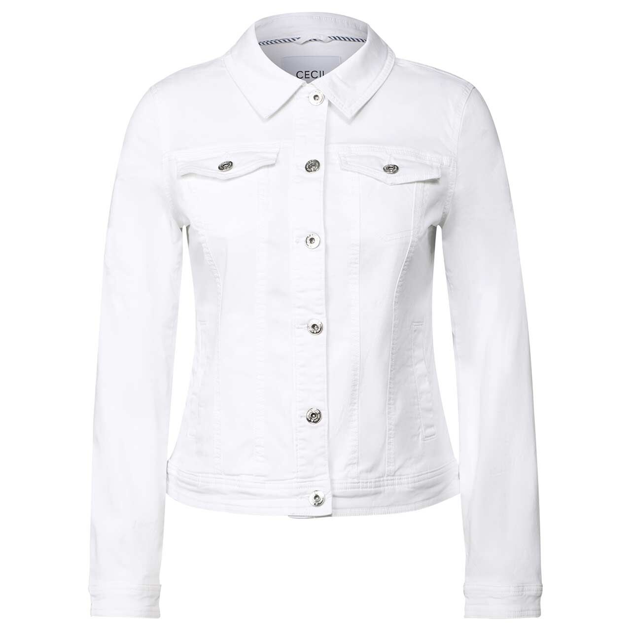 Cecil Damen Jeansjacke white denim