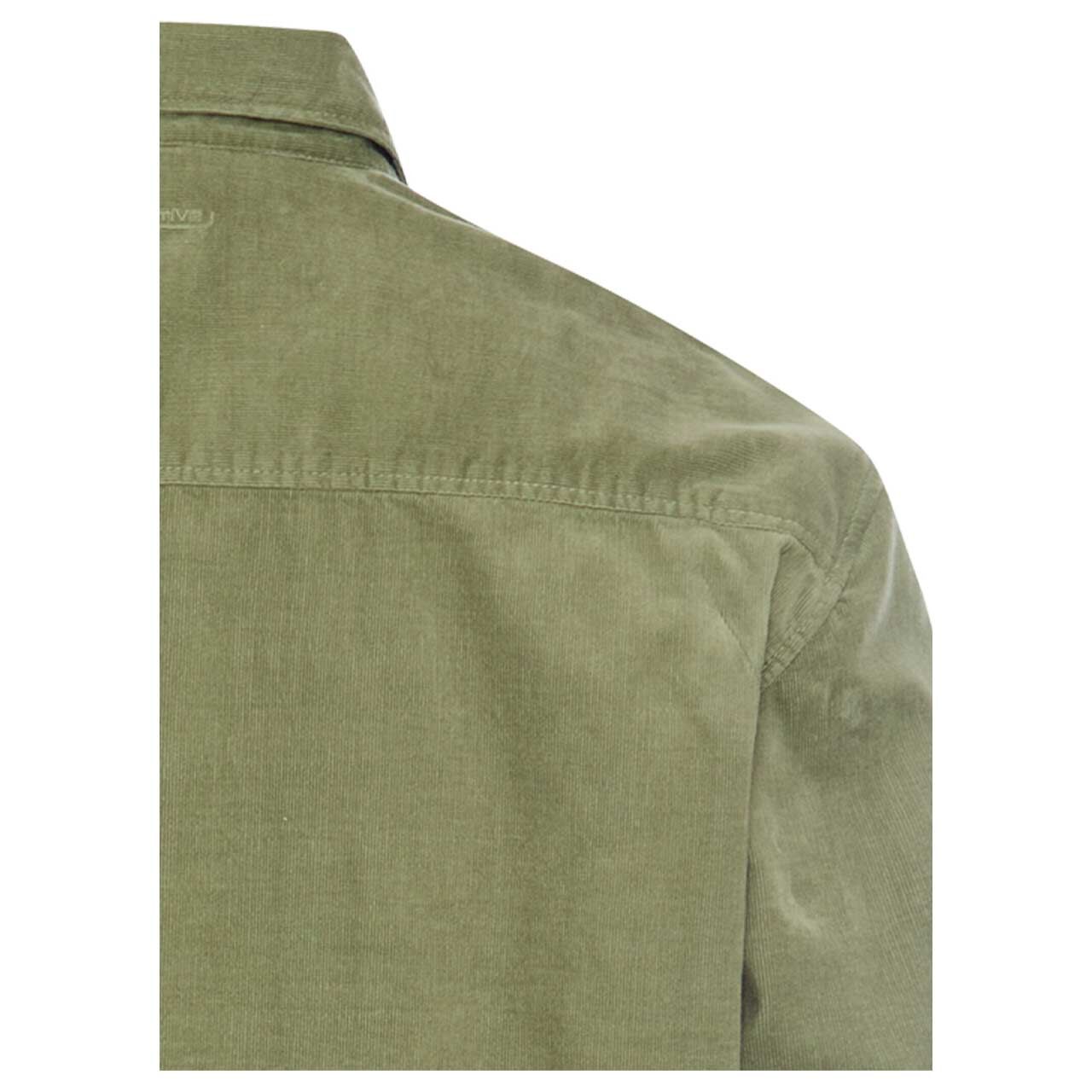 Herren Cord Langarm Hemd von Camel active in der Farbe Grün, Detailansicht hinten