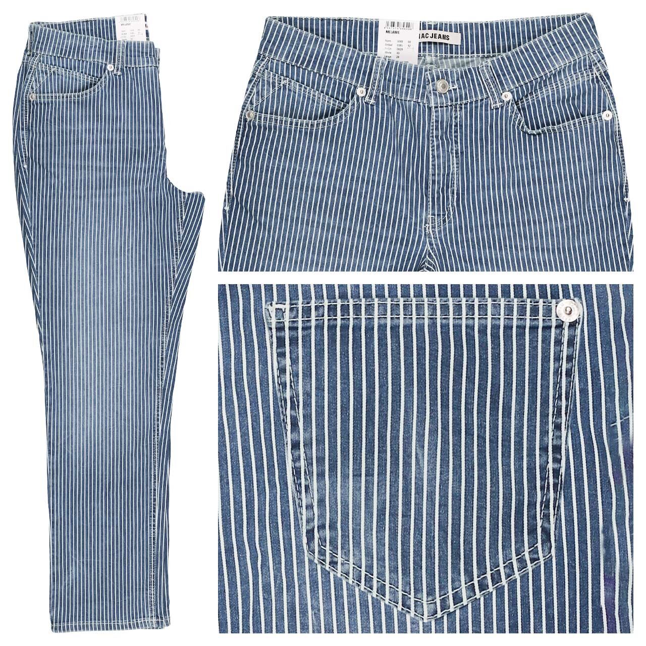 MAC Melanie Jeans mid dark striped MAC Melanie Jeans mid dark striped