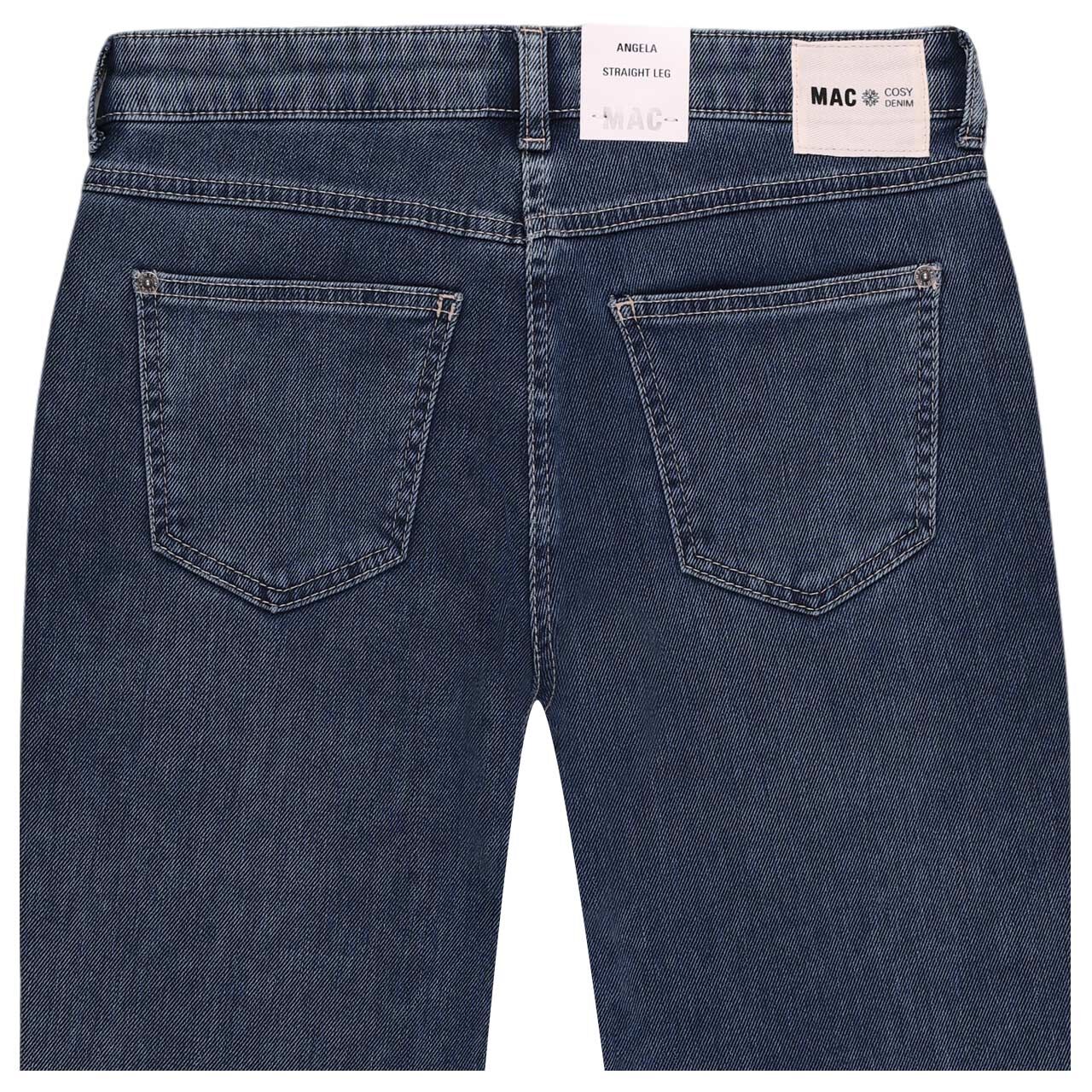 Damenjeans Angela von MAC in Hellblau angewaschen, detaillierte Rückansicht