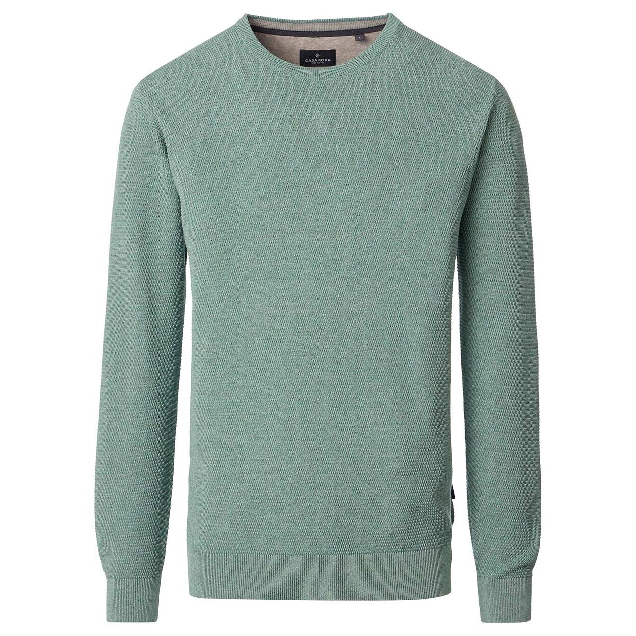 Casa Moda Herren Pullover O-Neck light green melange