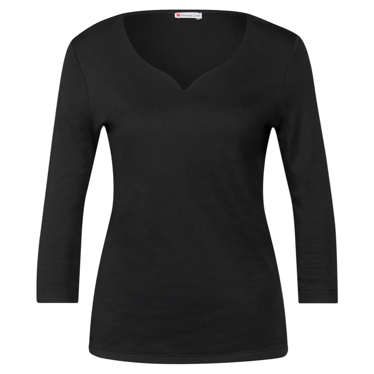 Street One Damen 3/4 Arm Shirt Ada black Street One Damen 3/4 Arm Shirt Ada black