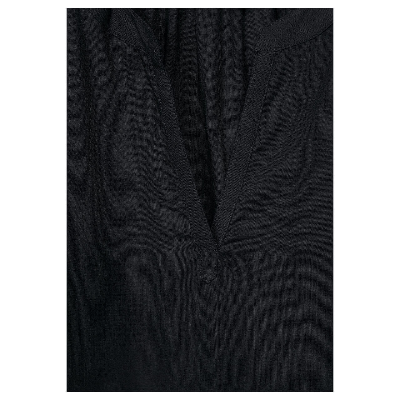 Street One Damen Kurzarm Bluse deep black