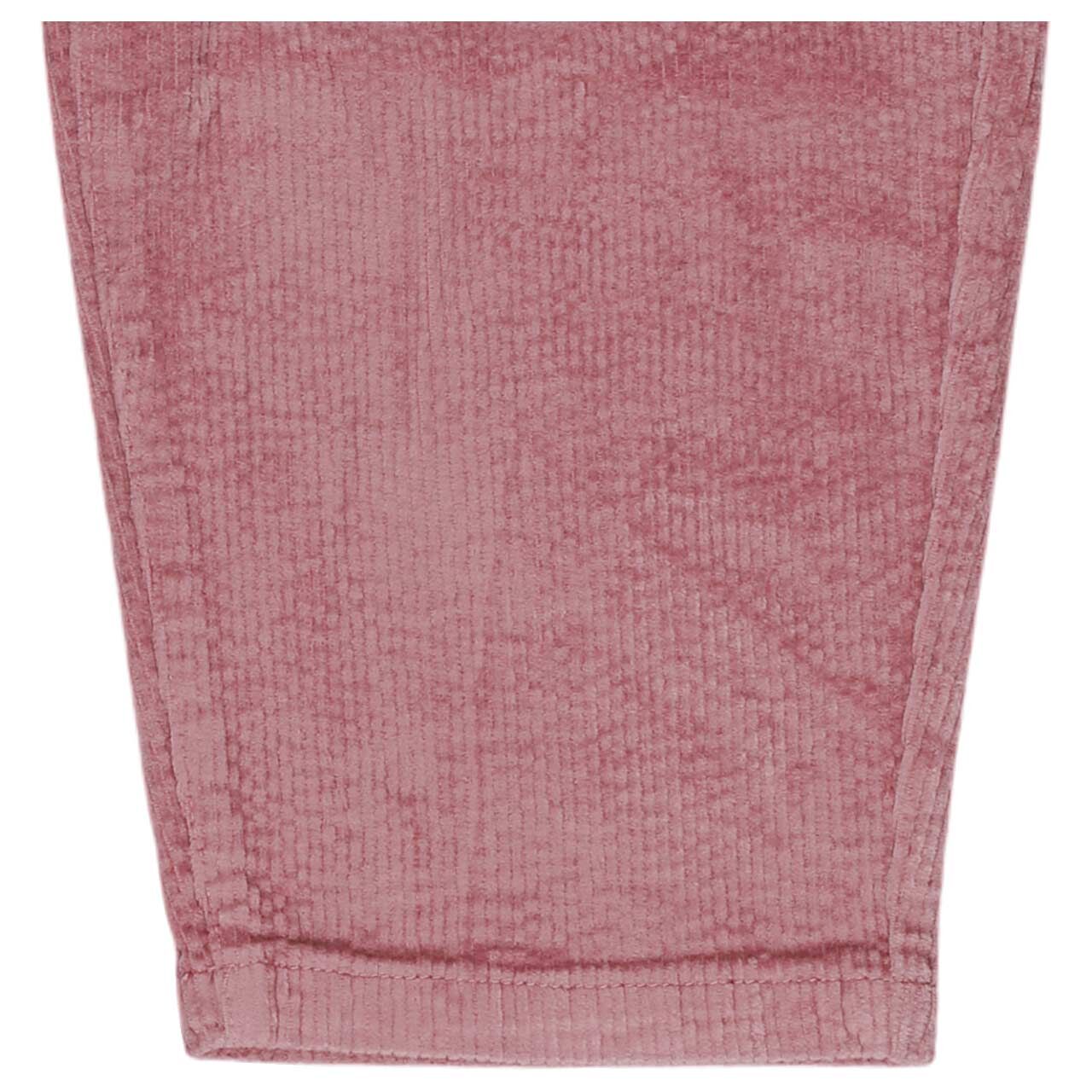 Damen 7/8 Cordhose Heartbreaker von Senoritas ICON in Pink, Detailansicht Saum