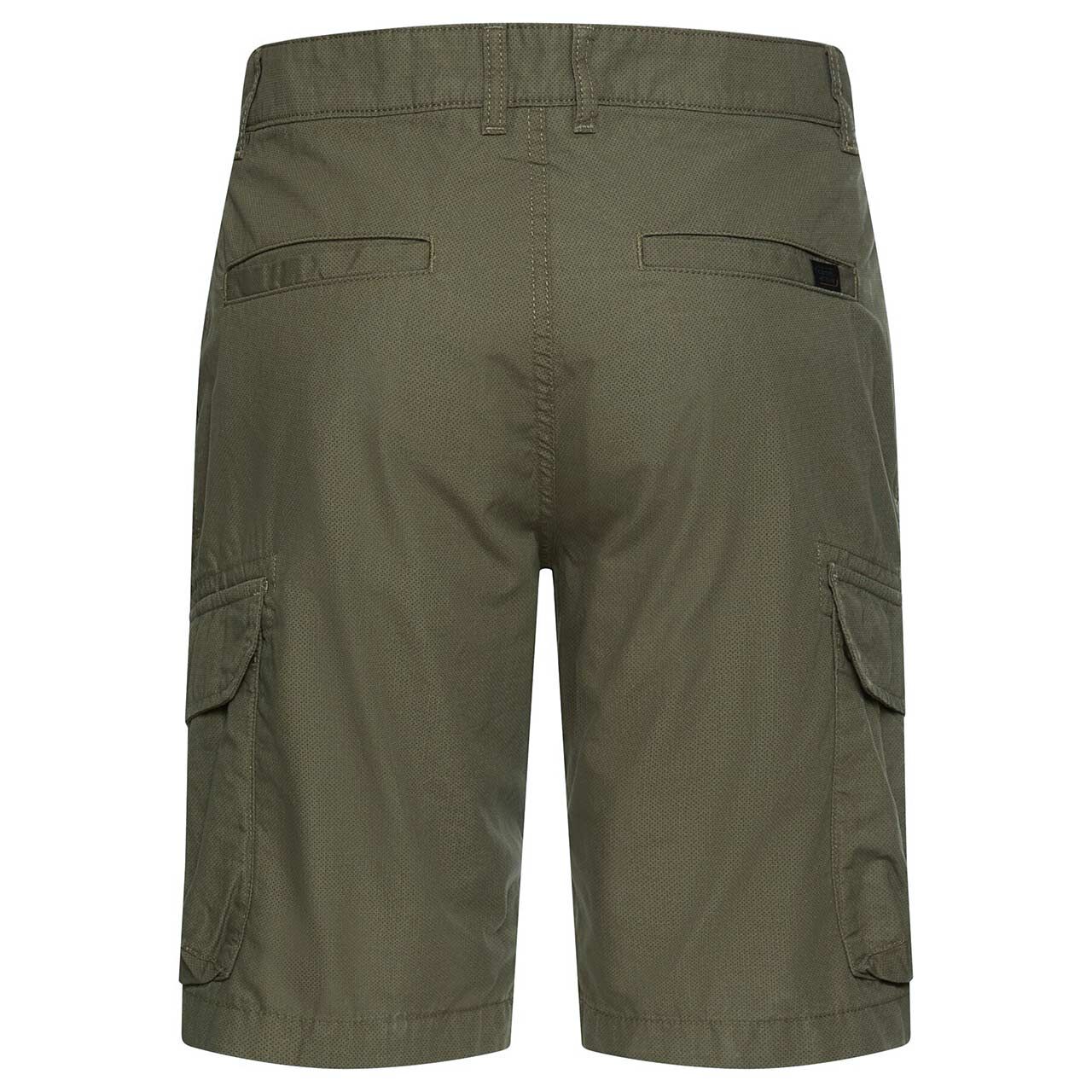 Herren Cargo Chino Baumwoll Bermuda Houston von Camel active in Olivgrün mit Print, weitere Rückansicht