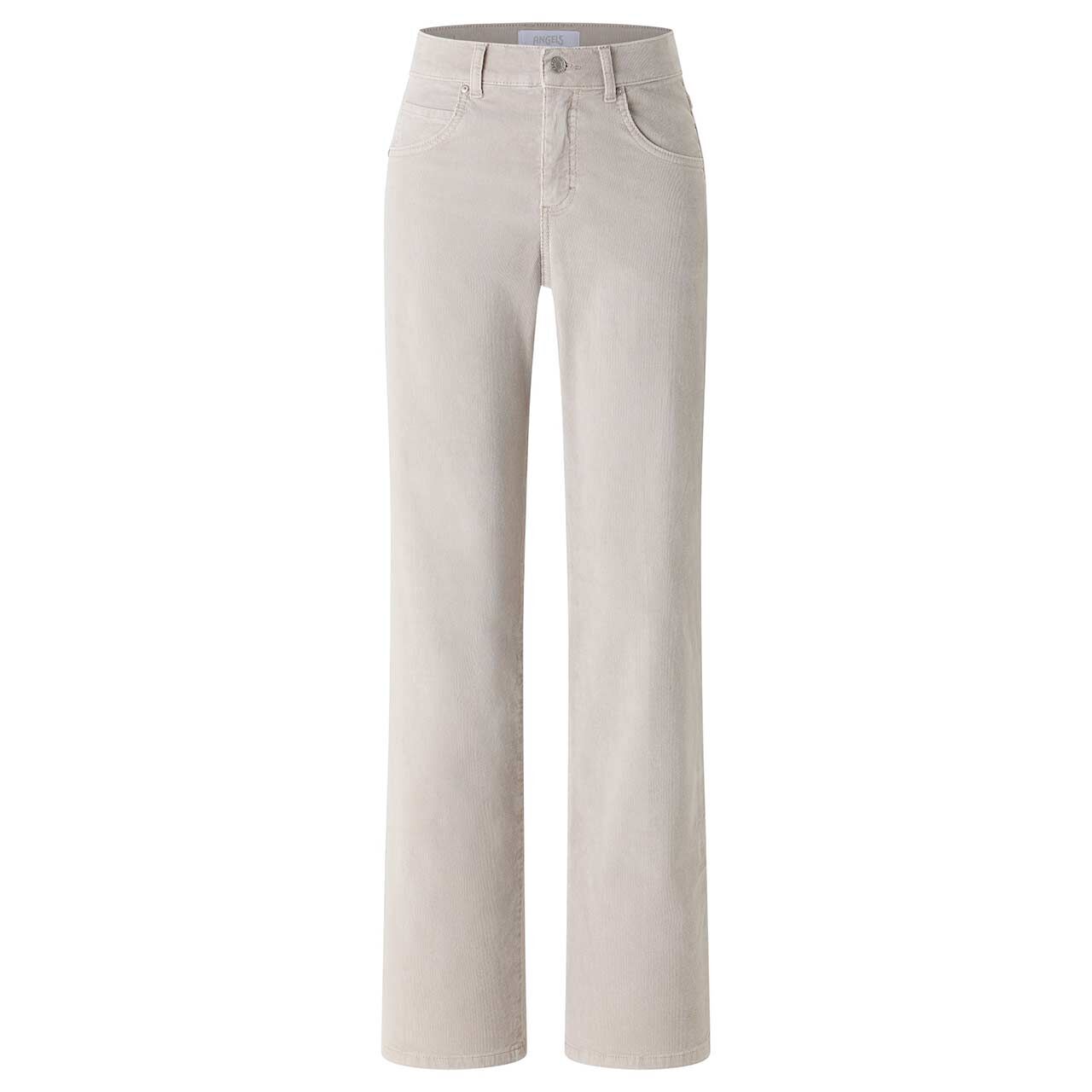 Damen Cordhose Lara von Angels in Greige, Vorderansicht