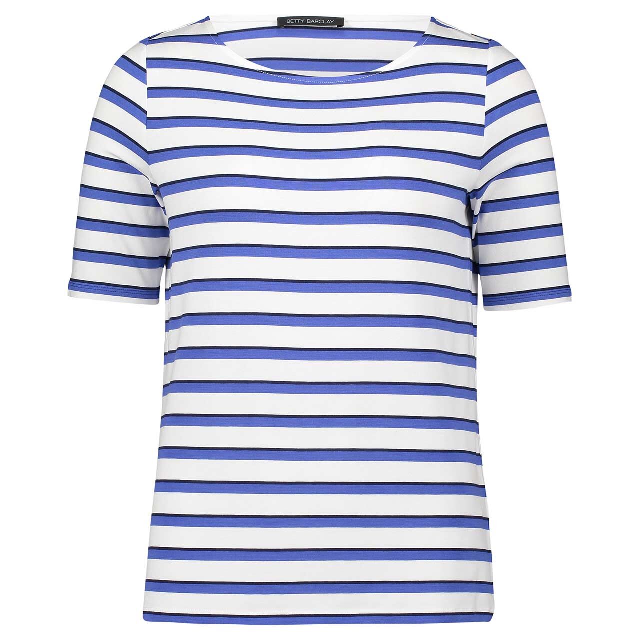 Betty Barclay Damen T-Shirt cream blue stripes