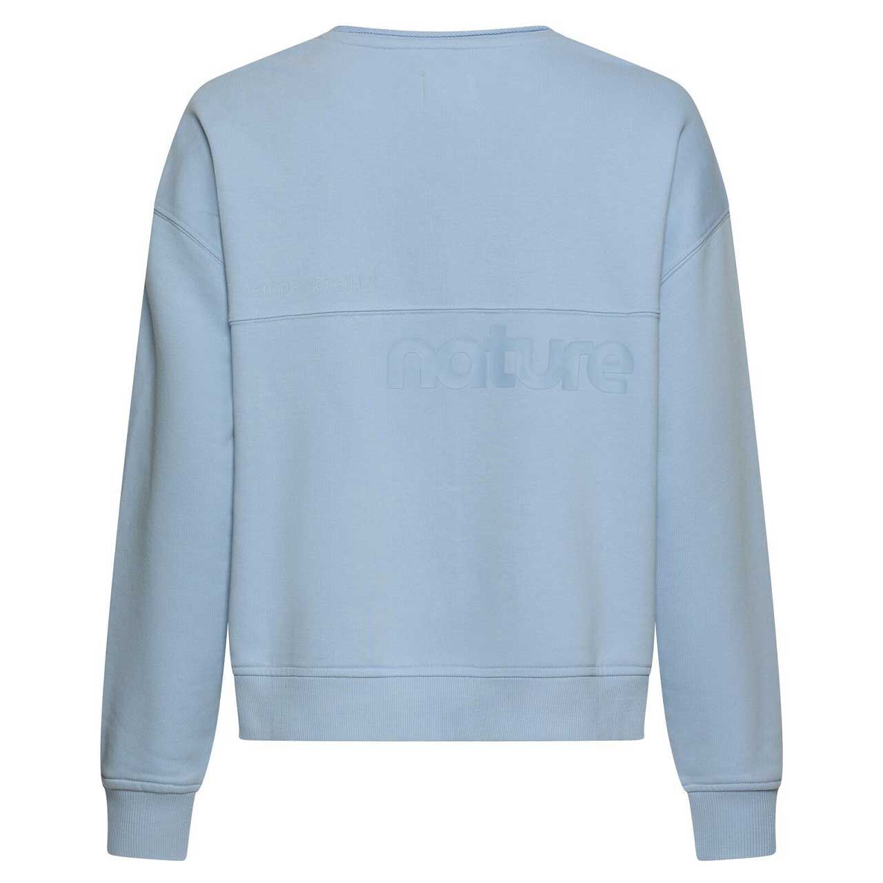 Damen Sweatshirt von Camel active in Hellblau mit Print, Rückansicht