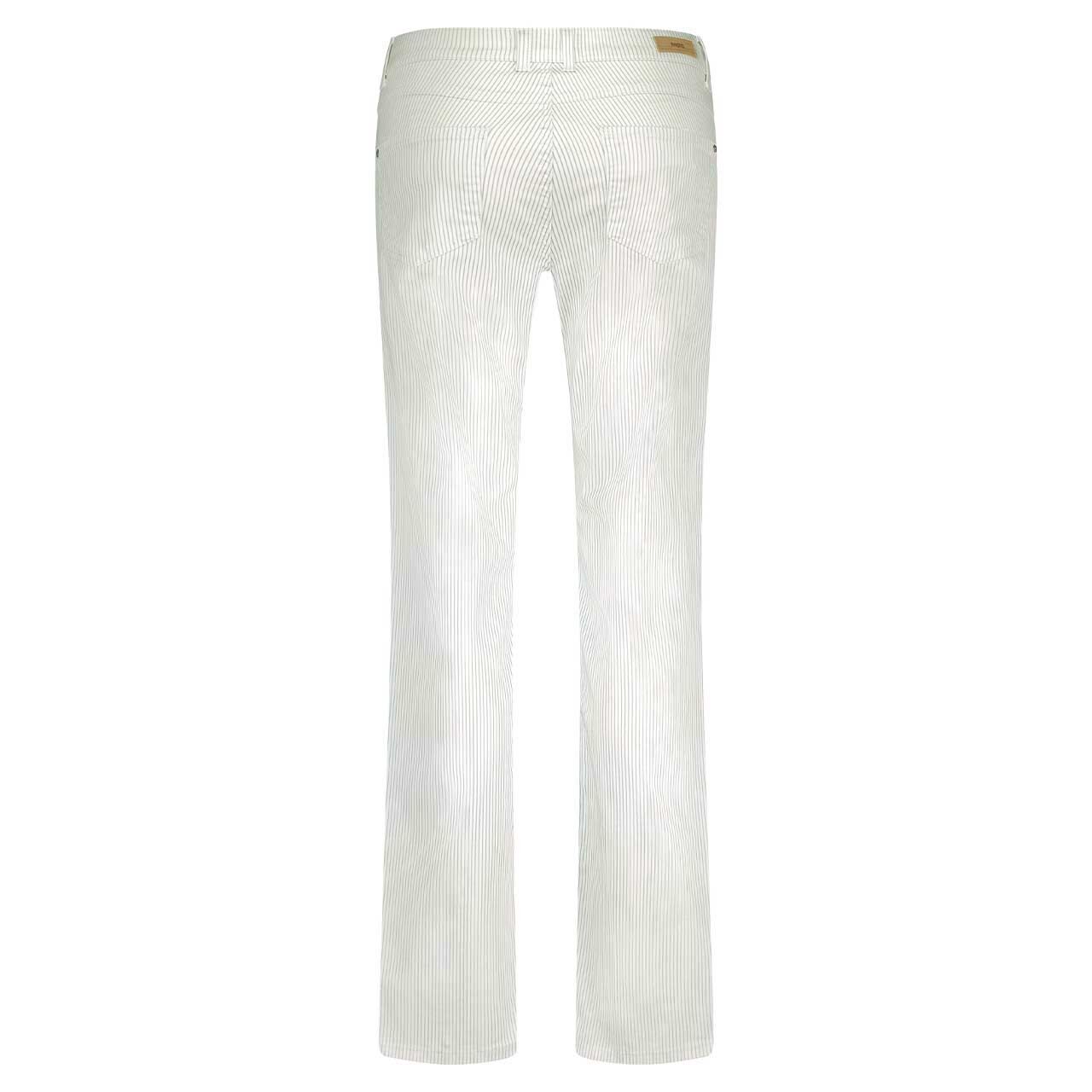Damenjeans Lara von Angels in Grün gestreift, Rückansicht
