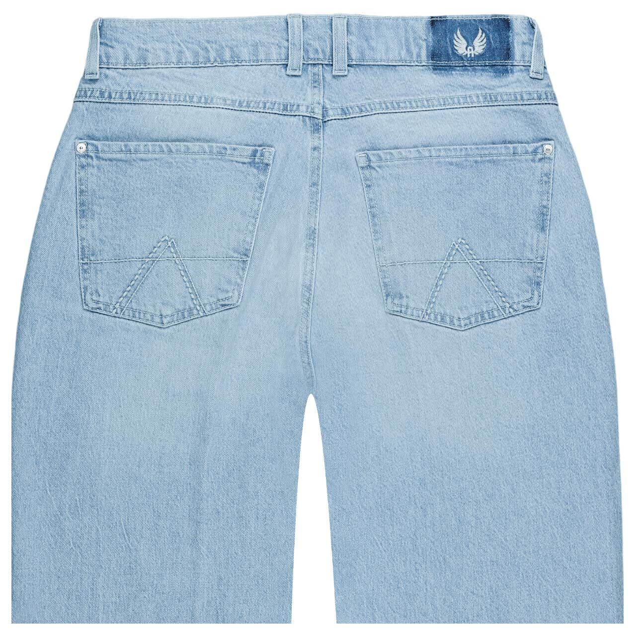 Stretch Damenjeans Liz TU von Angels in Hellblau angewaschen, detaillierte Rückansicht