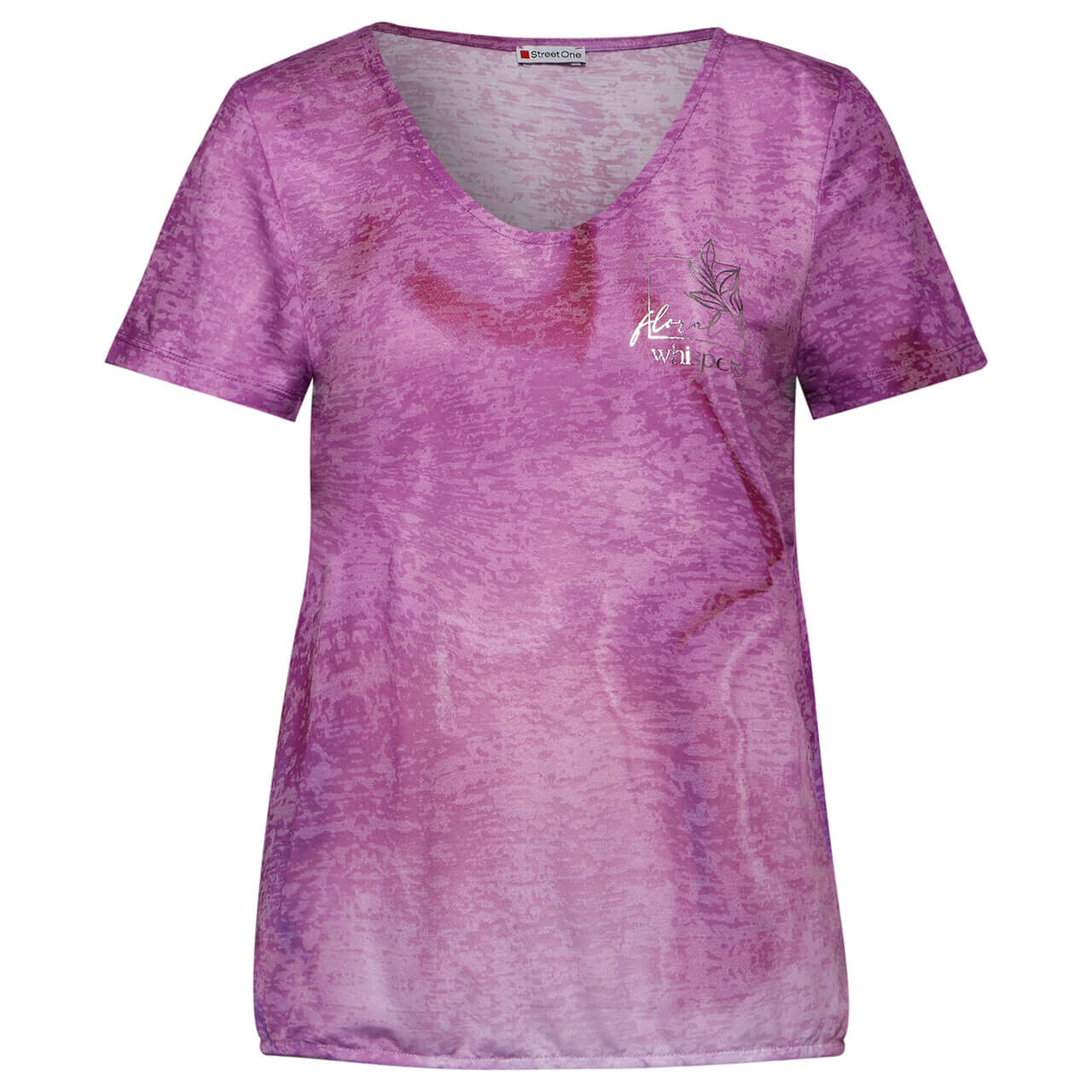 Street One Damen T-Shirt Shadings Burn Dessin magnolia pink