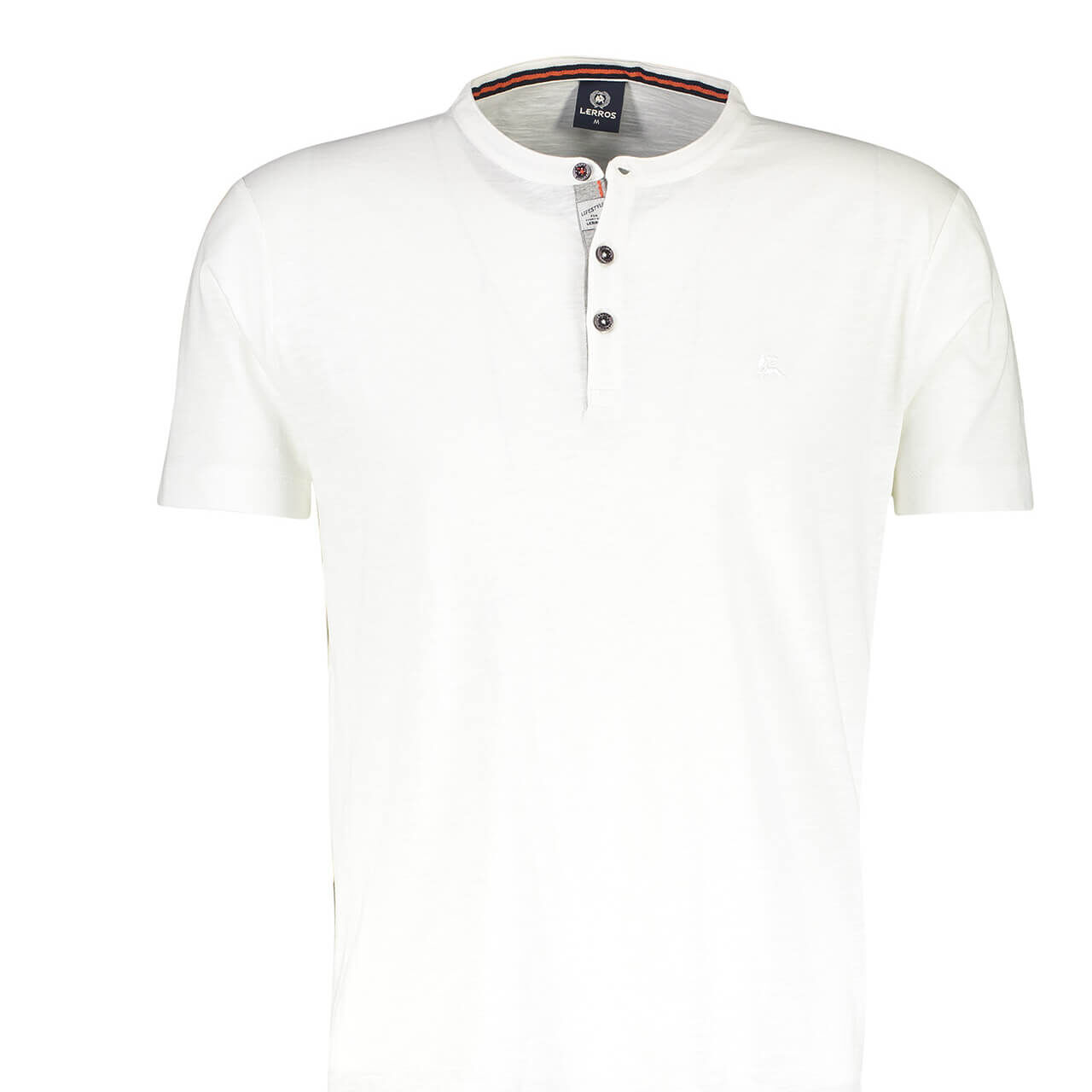 Lerros Serafino T-Shirt für Herren in Weiß meliert, FarbNr.: 100