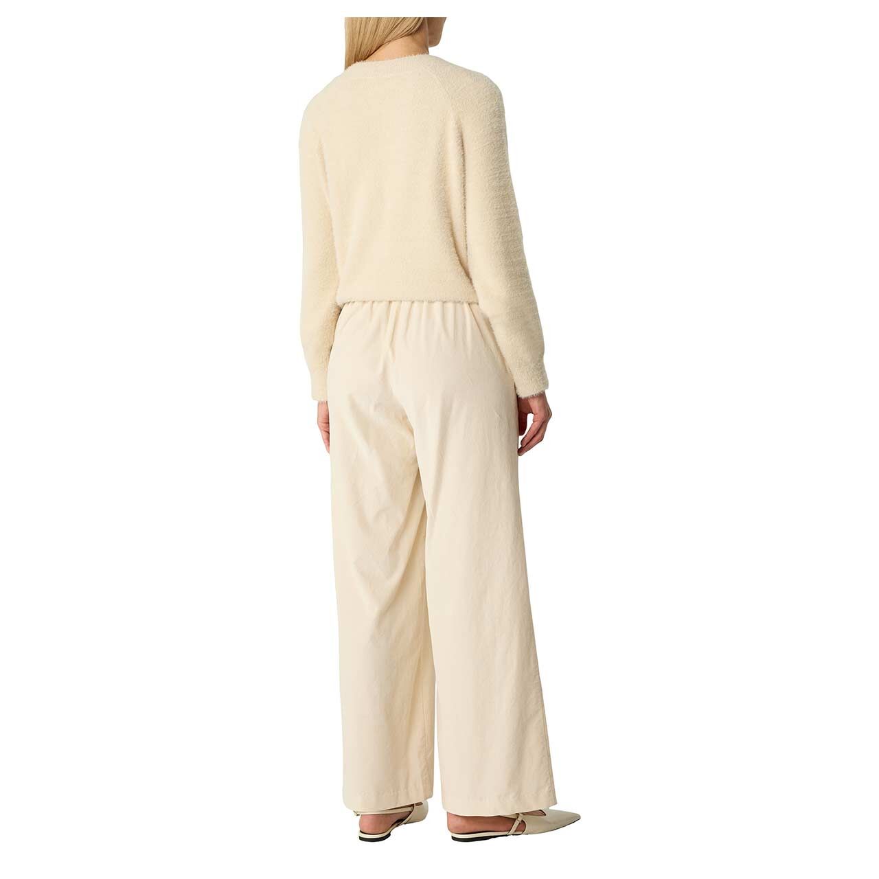 Damen Pullover von Comma in Hellebeige, Rückansicht Model