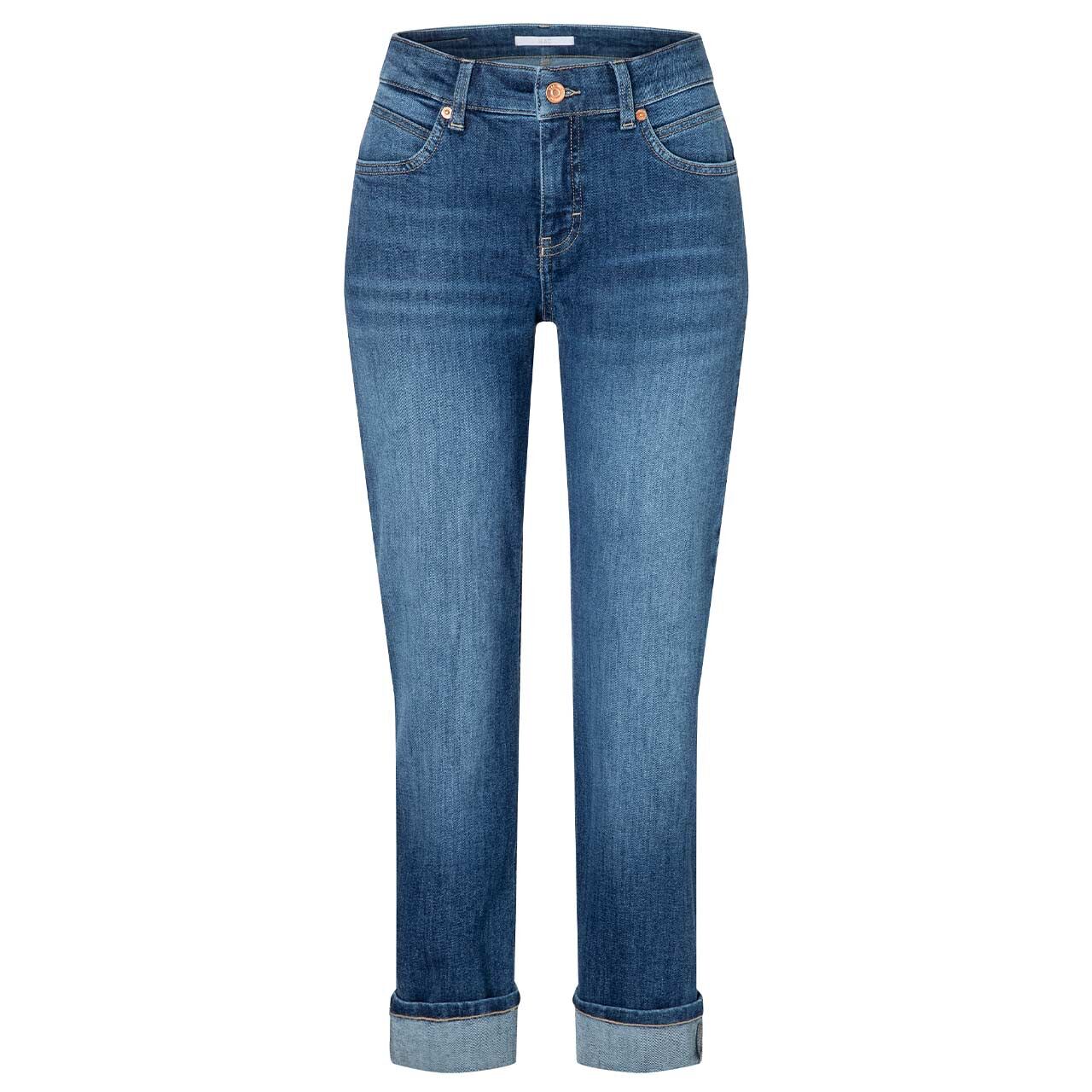 Damen Ankle Jeans Sue Cropped von MAC in Blau angewaschen, Vorderansicht