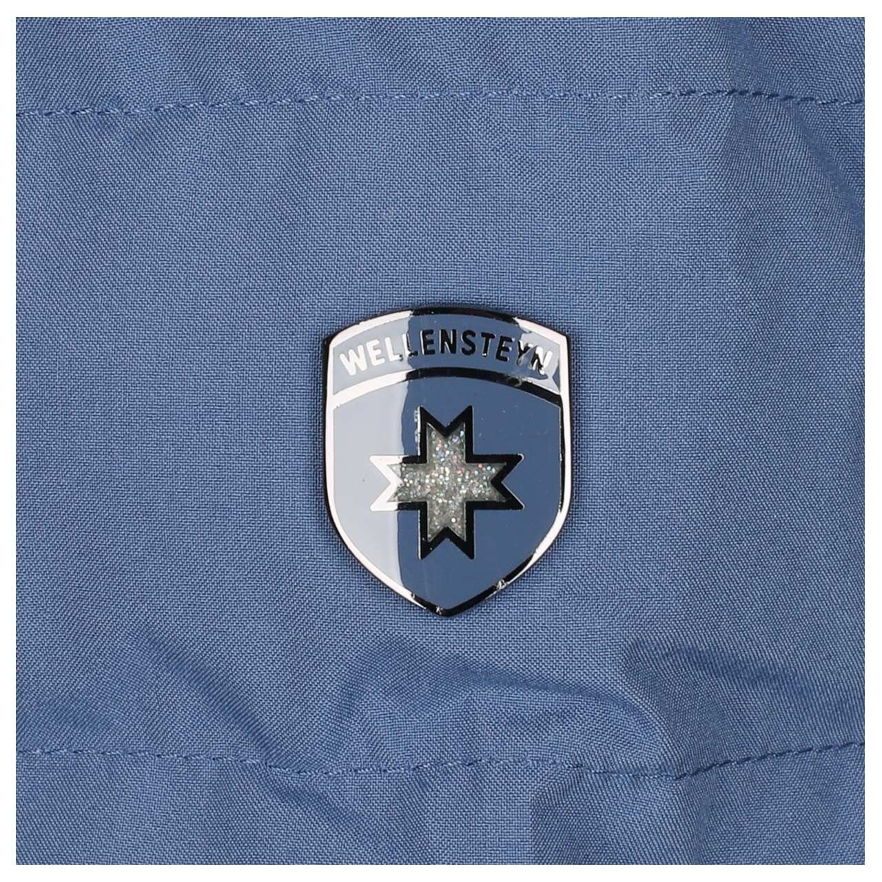 Damen Jacke Italy Hood von Wellensteyn in Blau, Detailansicht Logo