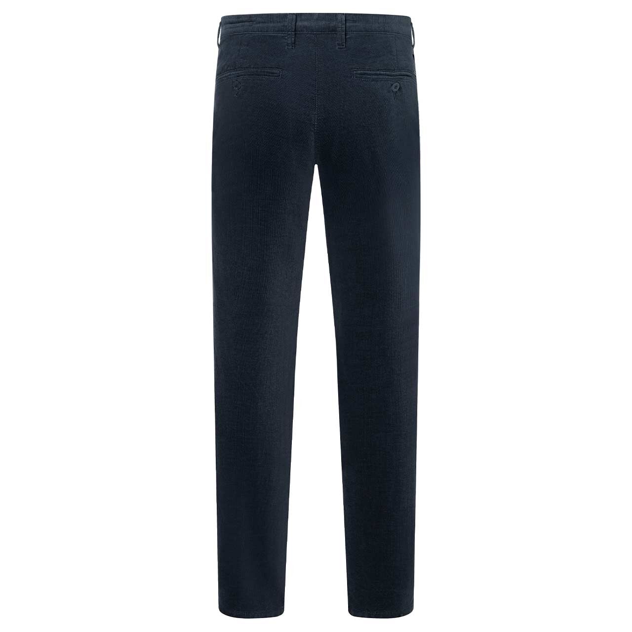 Herren Chino Cordhose Flexx Driver Pants von MAC in Dunkelblau, Rückansicht