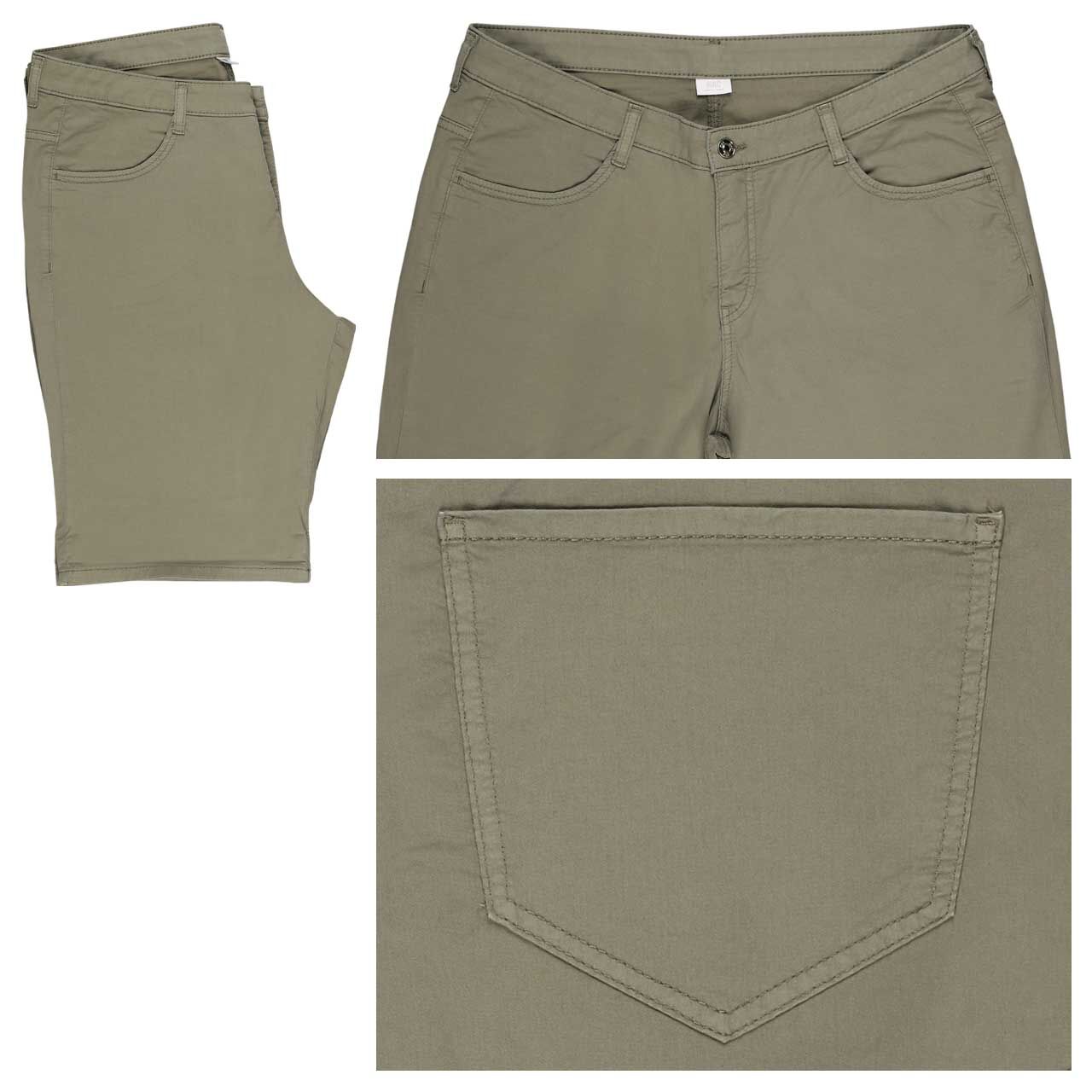 MAC Shorty Baumwollhose garden green olive