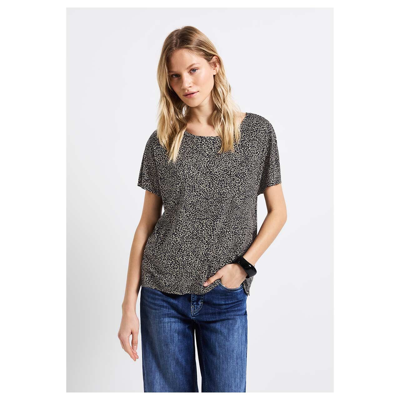 Street One Damen T-Shirt Crista cotton cream