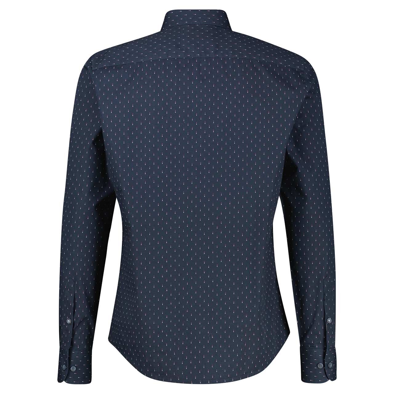 Herren Hemd von Lerros in Dunkelblau mit Print, Rückansicht