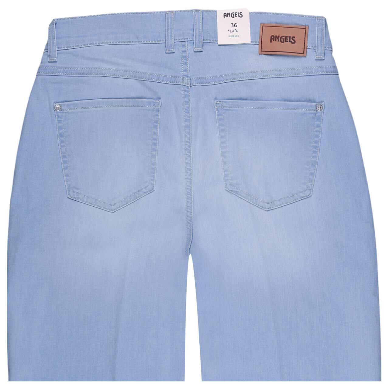 Damen Ankle Jeans Laia von Angels in Hellblau angewaschen, detaillierte Rückansicht