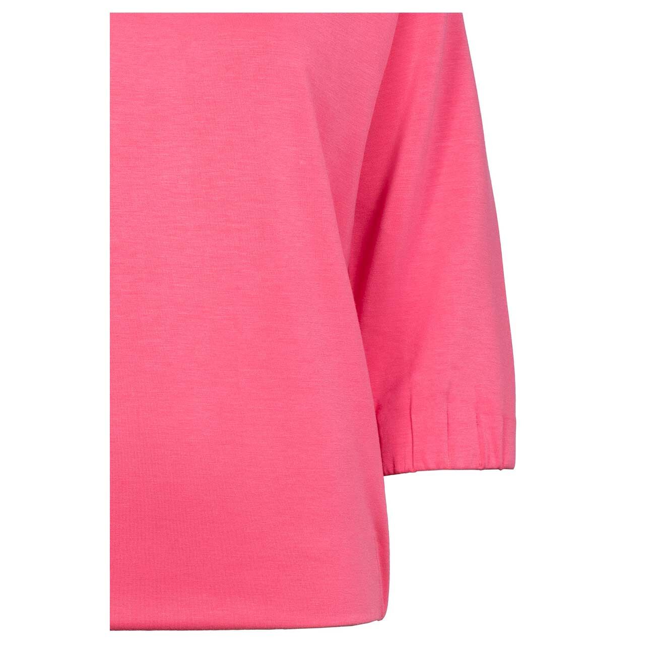 Damen 3/4 Arm Sweatshirt von Soquesto in Pink, Detailansicht vorne