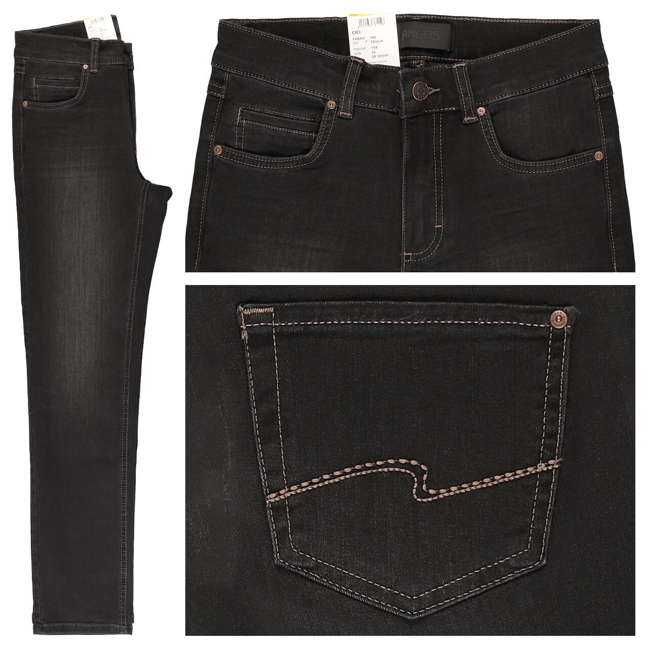 Angels Cici Jeans anthracite used buffi