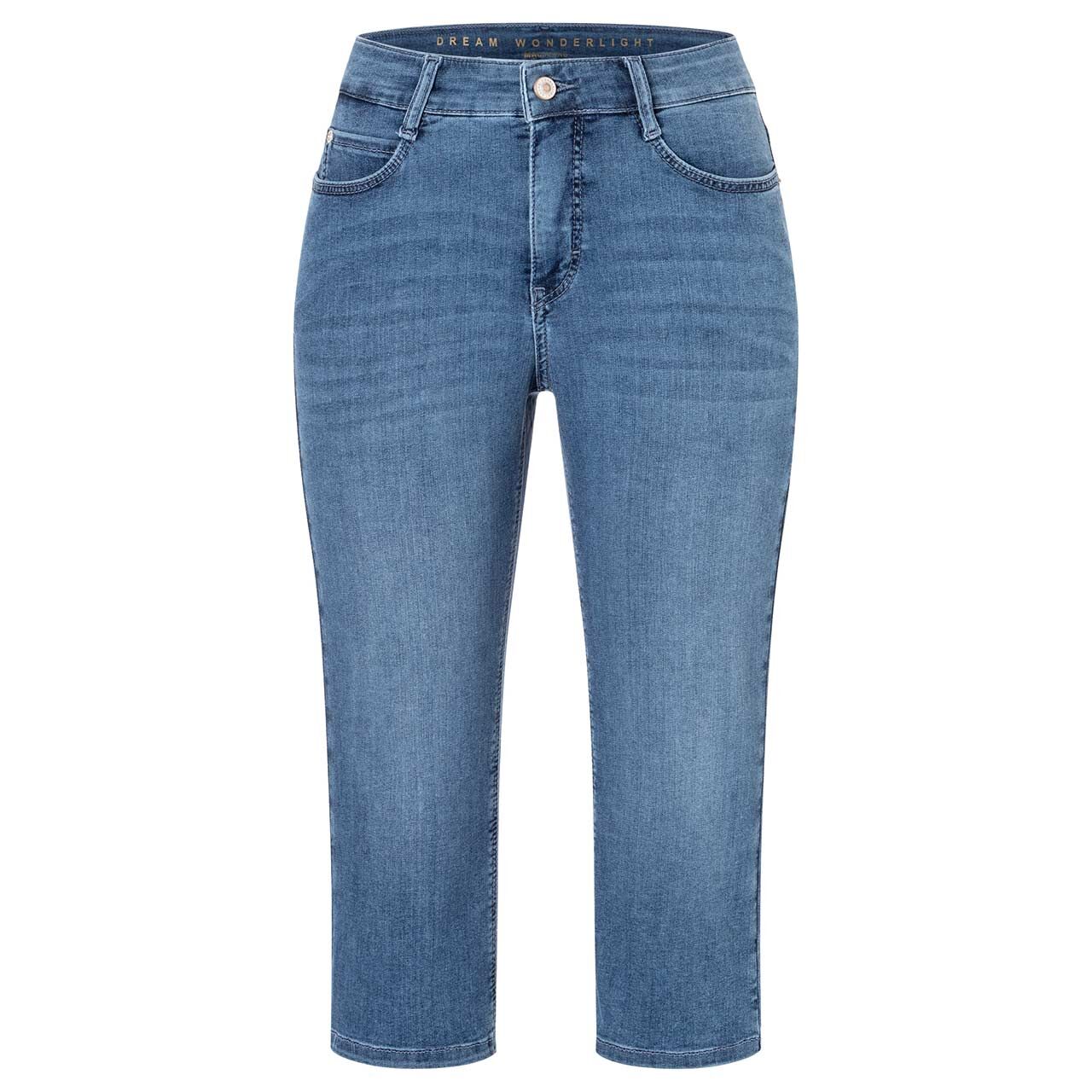 Damenjeans Dream Sun von MAC in Blau angewaschen, Vorderansicht