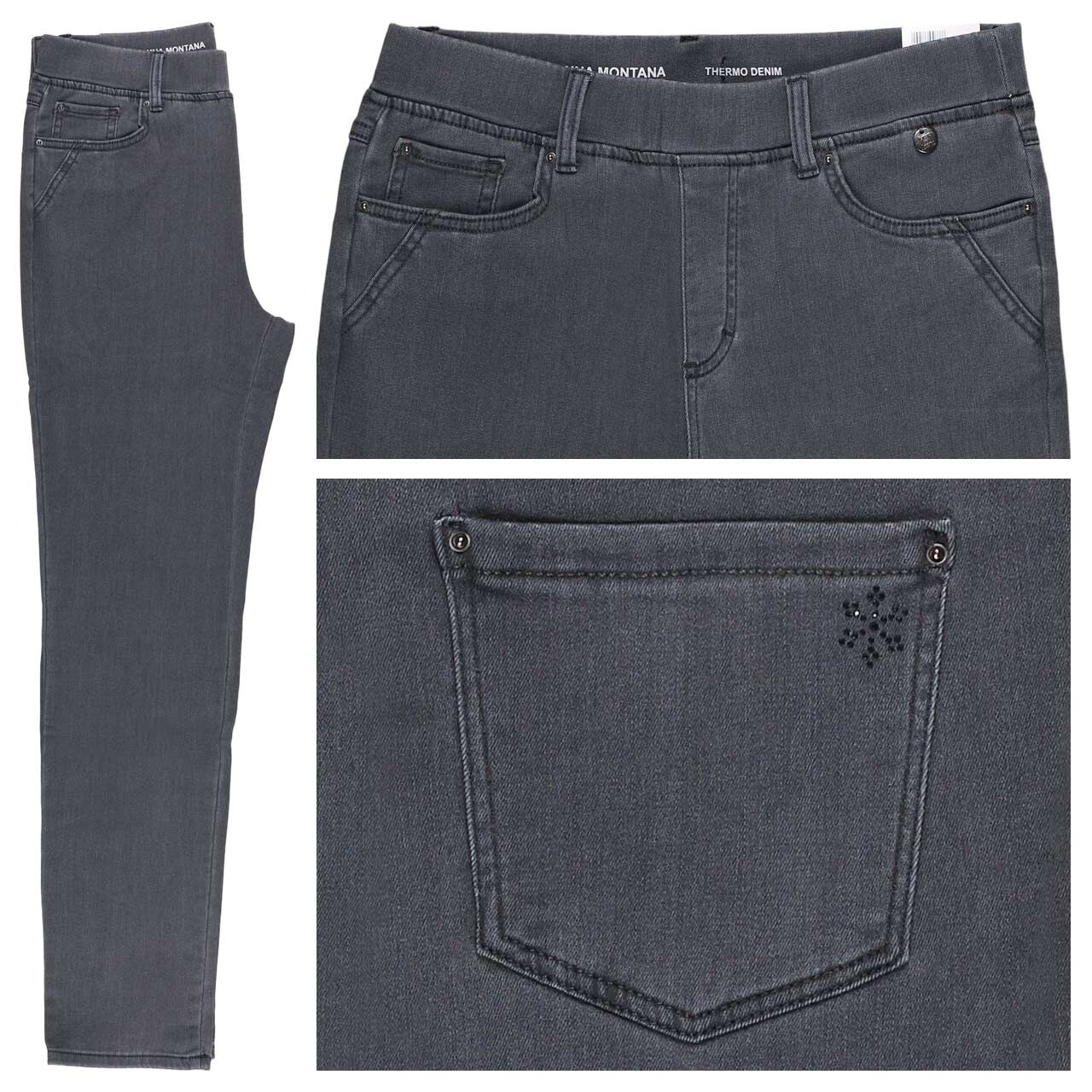 Anna Montana Angelika Jeans grey thermo denim