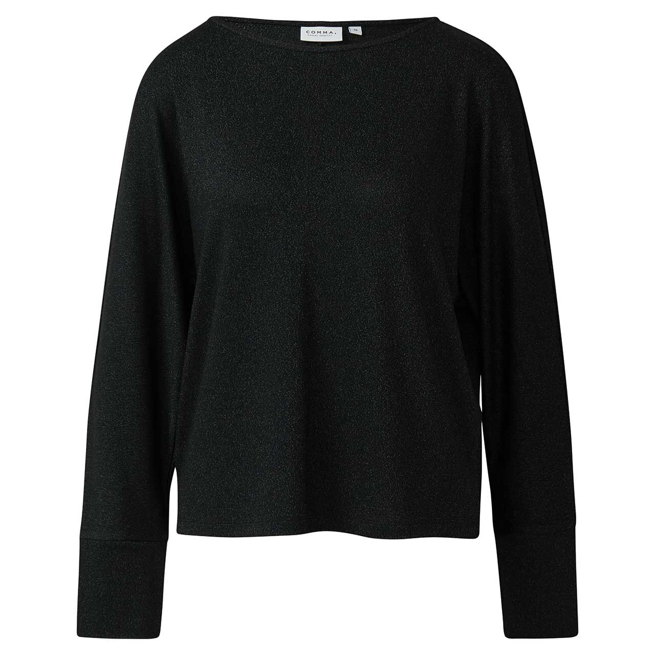 Comma Damen Langarm Shirt shiny black Comma Damen Langarm Shirt shiny black