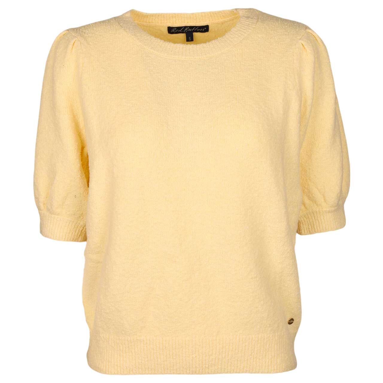 Red Button Damen Kurzarm Pullover Sweet Popcorn butter yellow