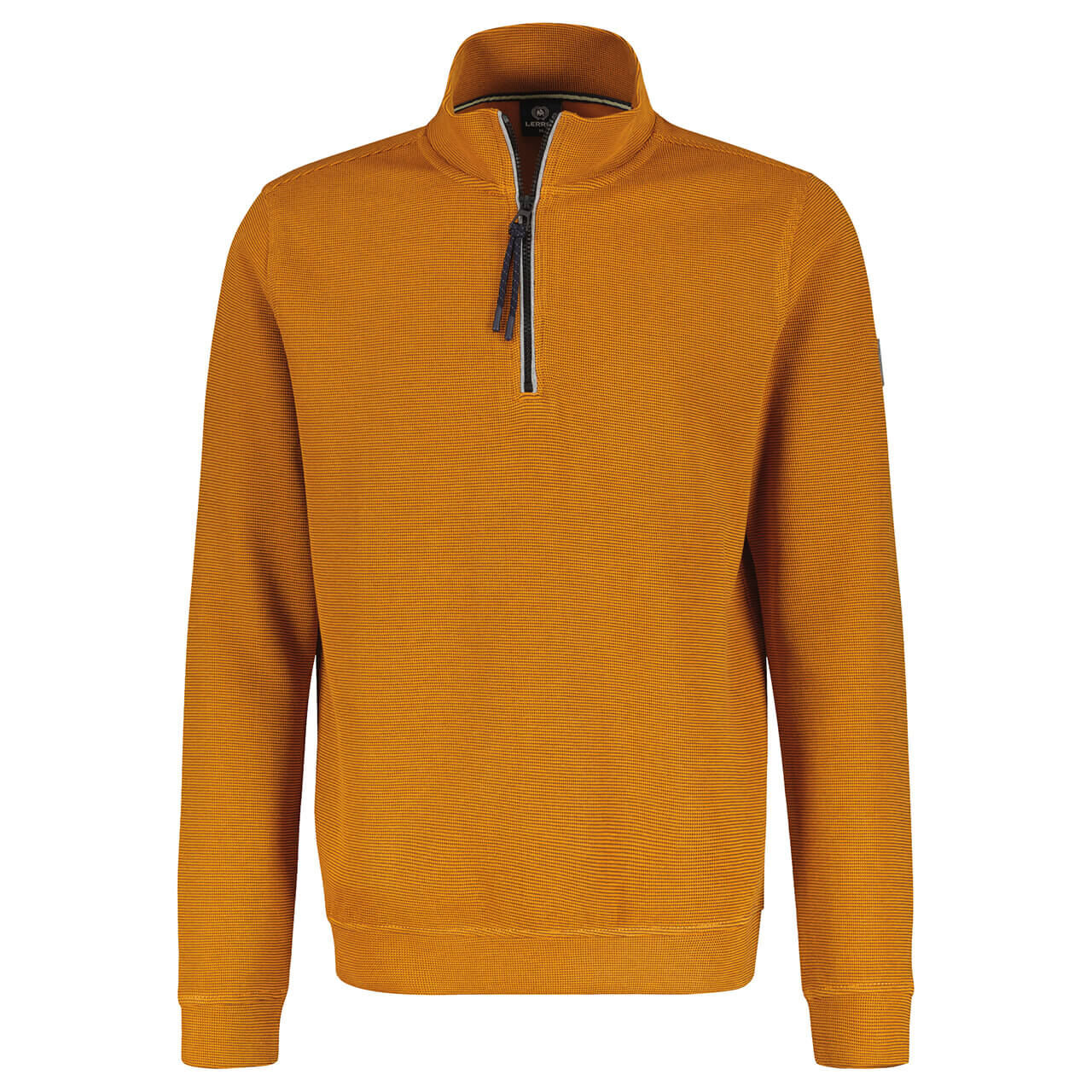 Lerros Herren Sweatshirt Troyer pumpkin orange