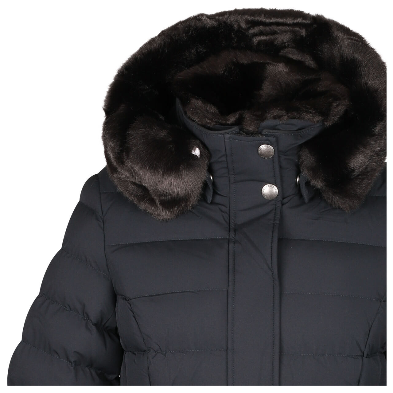 Damen Jacke Santorin Long von Wellensteyn in Dunkelblau, Detail Vorderansicht