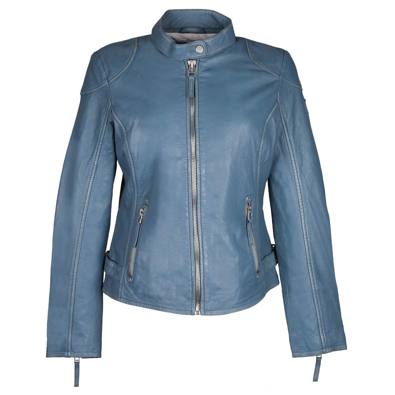 Mauritius Damen Lederjacke Faiza blue