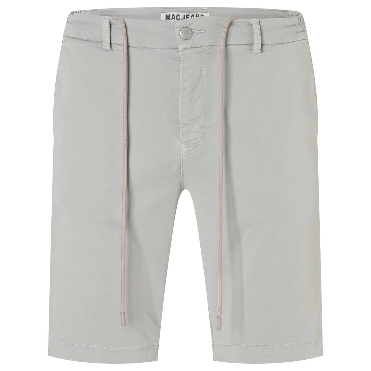 Baumwoll Bermuda Jogn Short von MAC in Grau, weitere Vorderansicht