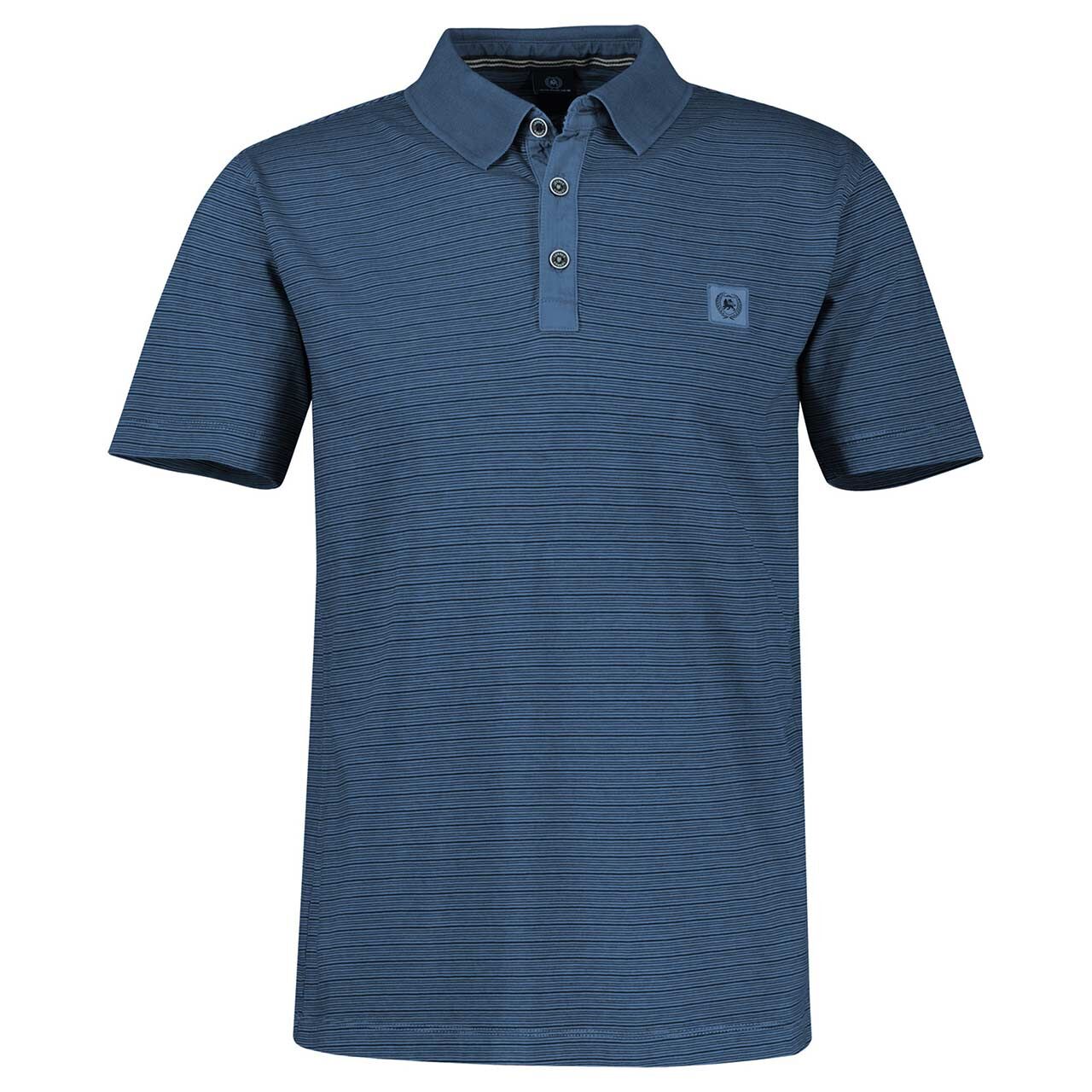 Lerros Herren Poloshirt navy stripes