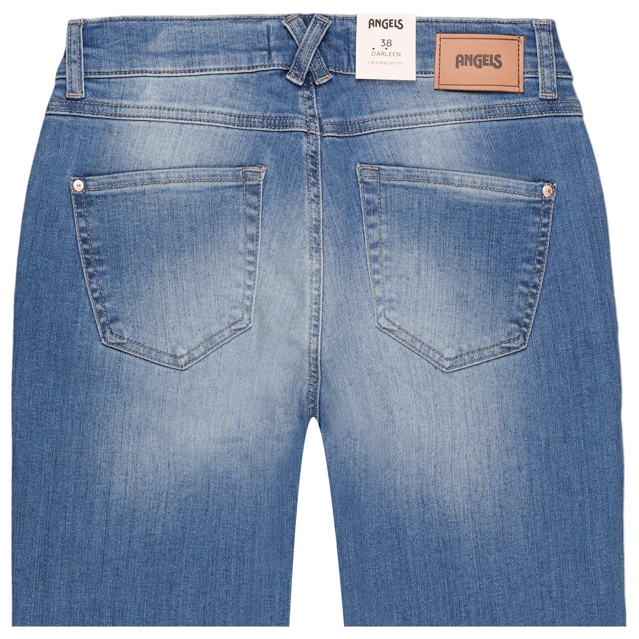 Damen Ankle Jeans Darleen Crop TU von Angels in Hellblau verwaschen, detaillierte Rückansicht