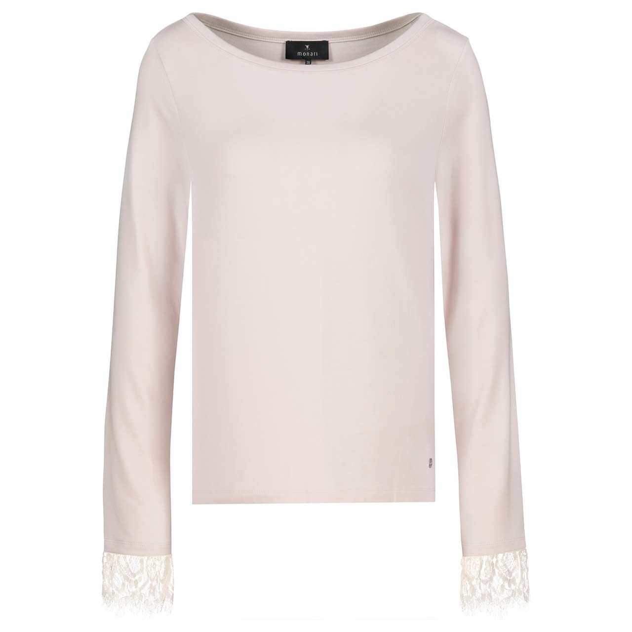 Monari Damen Langarm Shirt rosewater lace