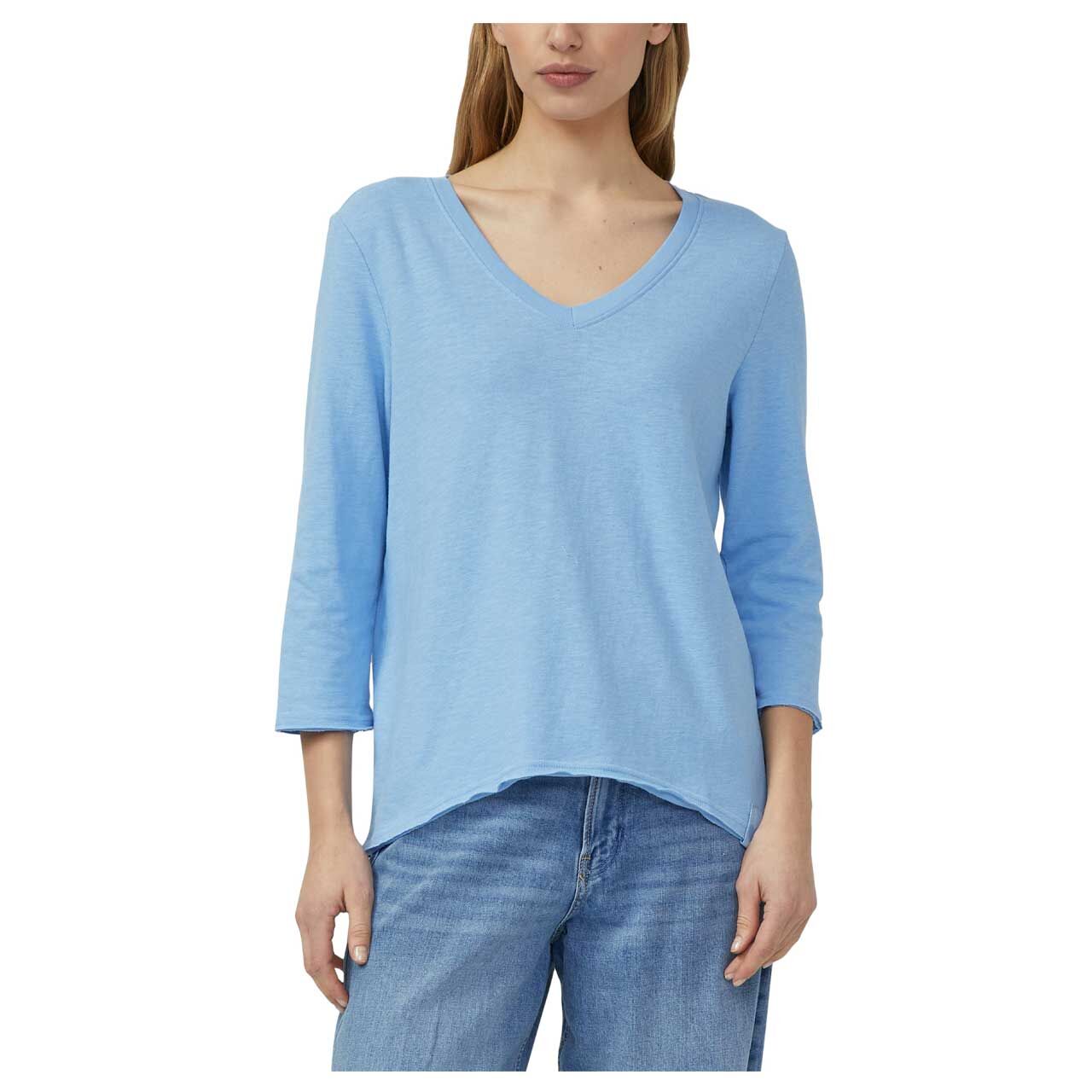 Damen 3/4 Arm Shirt von s.Oliver in Hellblau, Vorderansicht am Model