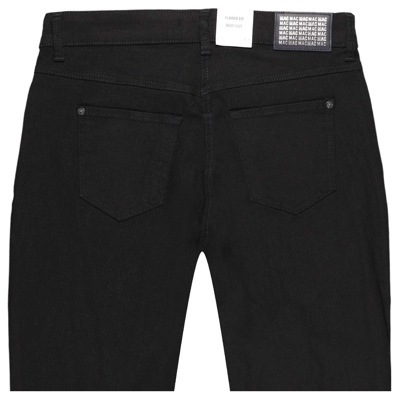 Damenjeans Boot von MAC in Schwarz, detaillierte Rückansicht