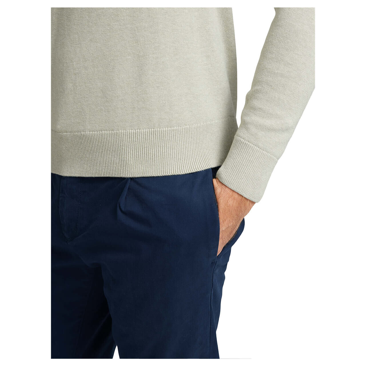 Tom Tailor Basic V-neck Sweater Pullover für Herren in Pistaziengrün, FarbNr.: 28927