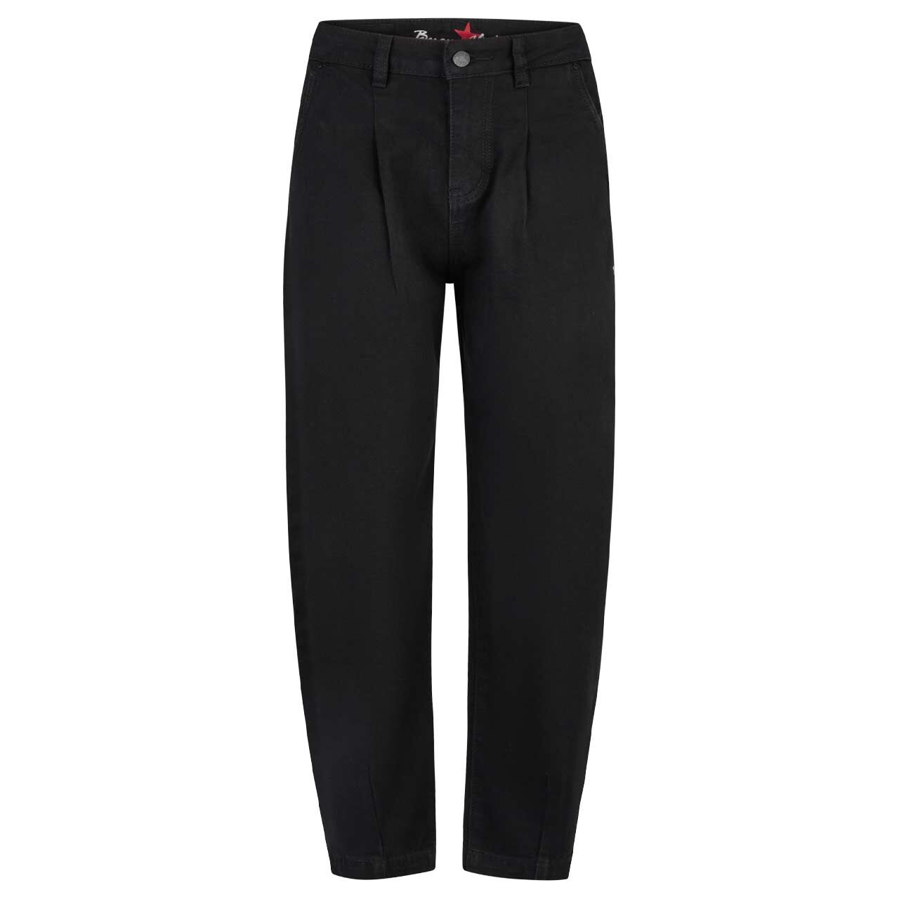 Damen 7/8 Jeans Ballon von Buena Vista in Schwarz, Vorderansicht