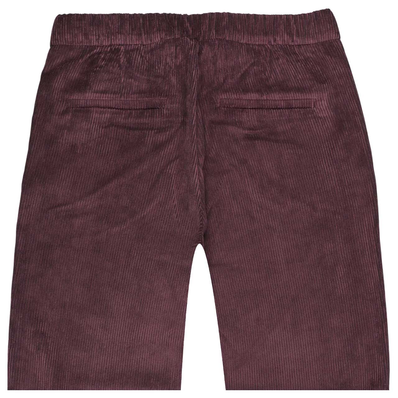 Damen Cordhose Chiara von MAC in Burgunderrot, detaillierte Rückansicht