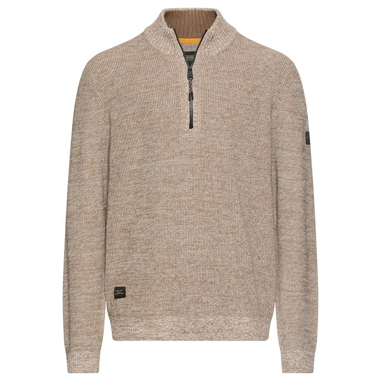 Camel active Herren Pullover Troyer desert melange