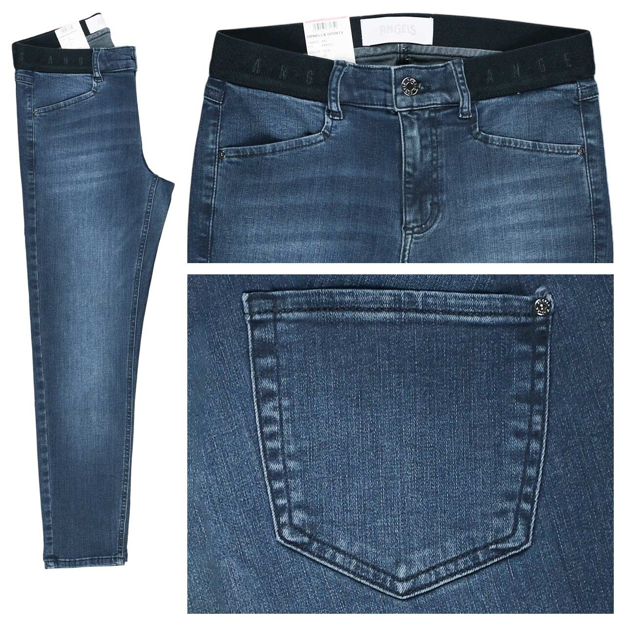 Angels Ornella Sporty 7/8 Jeans stone used blue